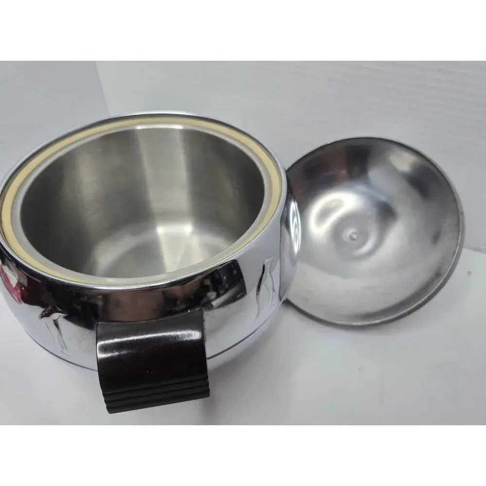 West Bend Penguin Vintage Hot Cold Server Ice Bucket  with Bakelite Handle